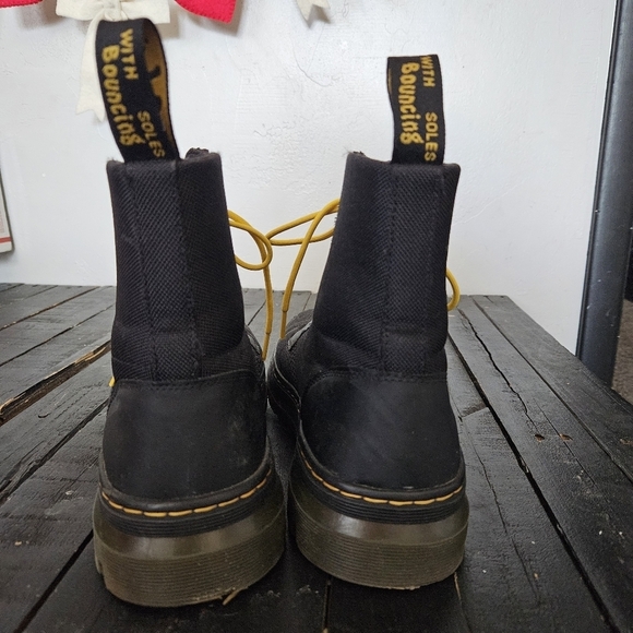 Dr. Martens Men\'s 11 Black Yellow High-Top Boots Chunky Sole Combat Work Utility main image 7